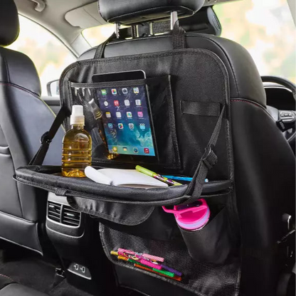 CruzeComfort™ Foldable Backseat Car Organiser With Table Tray